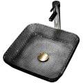 Умывальник Abber Glas AK2311B 39x39 черный