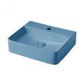 Умывальник Abber Rechteck AC2203MSB 50x42 синий матовый Умывальник Abber Rechteck AC2203MSB 50x42 синий матовый