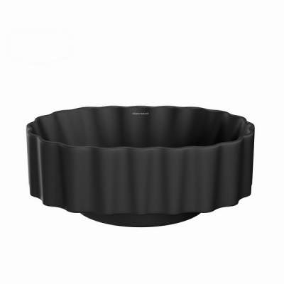 Раковина Kerama Marazzi ARTBASIN Conchiglia накладная 50, черная матовая