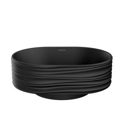 Раковина Kerama Marazzi ARTBASIN Sabbia накладная 50, черная матовая