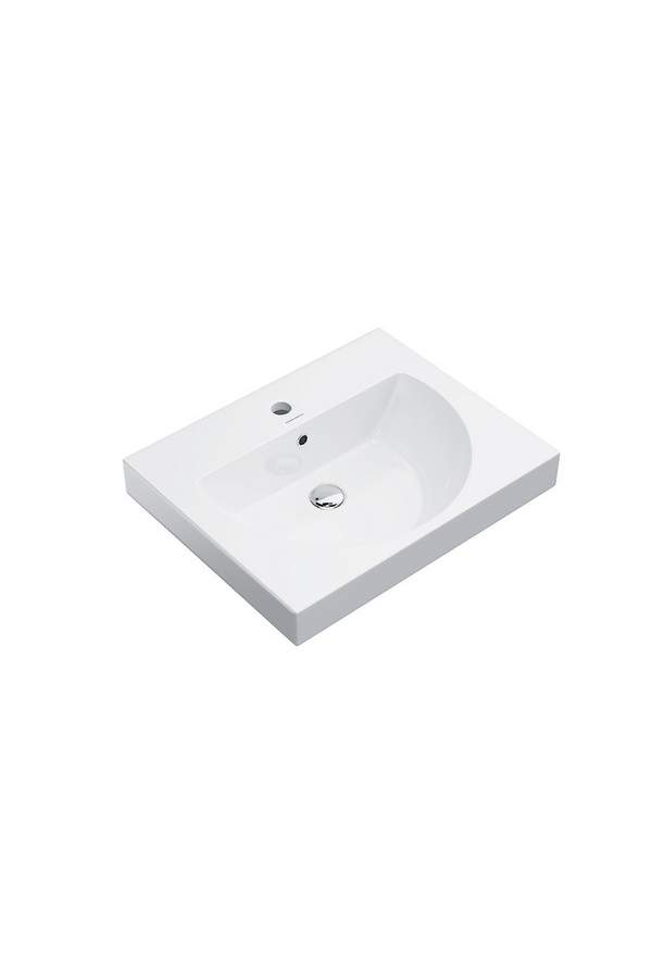 Раковина Kerama Marazzi BUONGIORNO подвесная/мебельная 60, белая глянцевая