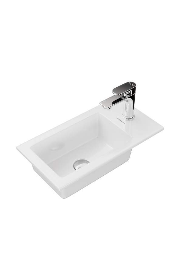 Раковина Kerama Marazzi LATO встраиваемая сверху 50, белая глянцевая