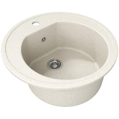 Кухонная мойка Teymi Lina D51 50,5x50,5 белый (хлопок) матовый