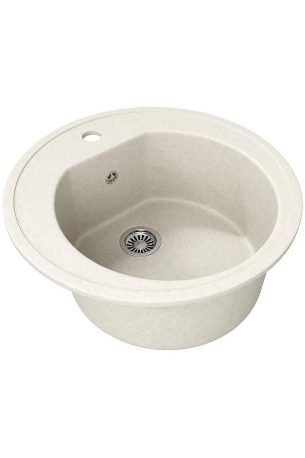 Кухонная мойка Teymi Lina D51 50,5x50,5 белый (хлопок) матовый