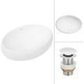 Умывальник Roxen Trendo 570040 46x32 с донным клапаном PD01W белый