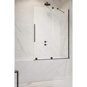 Шторка для ванны Radaway Furo Black PND II 100 Left стекло прозрачное