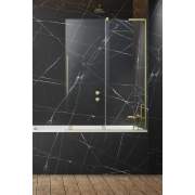 Шторка на ванну Radaway Furo SL Brushed Gold PND II Right 120x150 стекла прозрачные, профиль брашированное золото