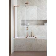 Шторка на ванну Radaway Furo SL Brushed Copper PND II Left 100x150 стекла прозрачные, профиль брашированная медь