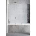 Шторка на ванну Radaway Furo SL Brushed Nickel PND II Left 100x150 стекла прозрачные, профиль брашированный никель