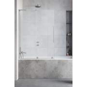 Шторка на ванну Radaway Furo SL Brushed Nickel PND II Left 100x150 стекла прозрачные, профиль брашированный никель