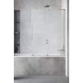 Шторка на ванну Radaway Furo SL Brushed Nickel PND II Right 110x150 стекла прозрачные, профиль брашированный никель