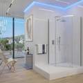 Душевой уголок Veconi Rovigo RV-36 90x90 прозрачные стекла, профиль хром