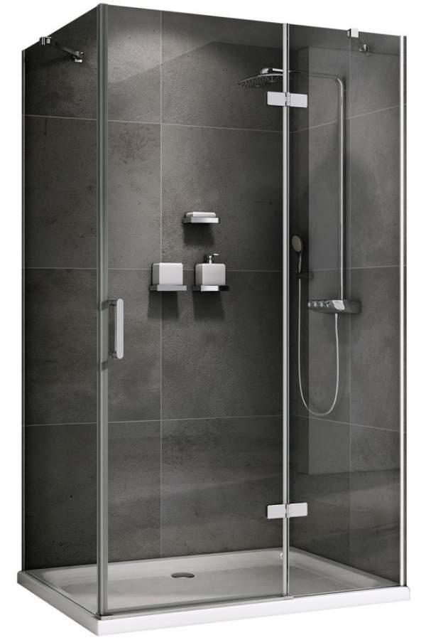 Душевой уголок ABBER Zart AG08090-S91 90x90 стекла прозрачные, профиль хром