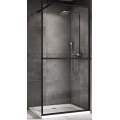 Душевой уголок ABBER Immer Offen AG60100B8 Walk-In 100x200 прозрачные стекла / черный профиль