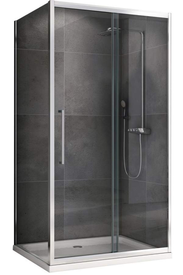 Душевой уголок Abber Schwarzer Diamant AG30100H-S90 100x90 стекла прозрачные, профиль хром