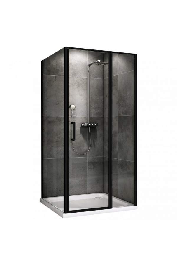 Душевой уголок Abber Sonnenstrand AG04110BS-S90B 110x90 стекла прозрачные, профиль черный