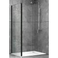 Боковая стенка Abber Schwarzer Diamant S70B 70x195 стекло прозрачное, профиль черный Боковая стенка Abber Schwarzer Diamant S70B 70x195 стекло прозрачное, профиль черный
