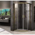 Душевой уголок GoodDoor JAZZ R-120-C-G 80x120 стекла прозрачные, профиль золото