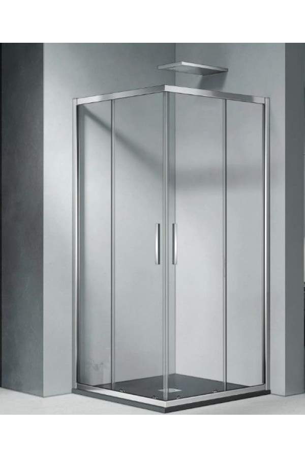 Душевой уголок GoodDoor COFE CR-100-C-CH 100x100 прозрачные стекла / профиль хром