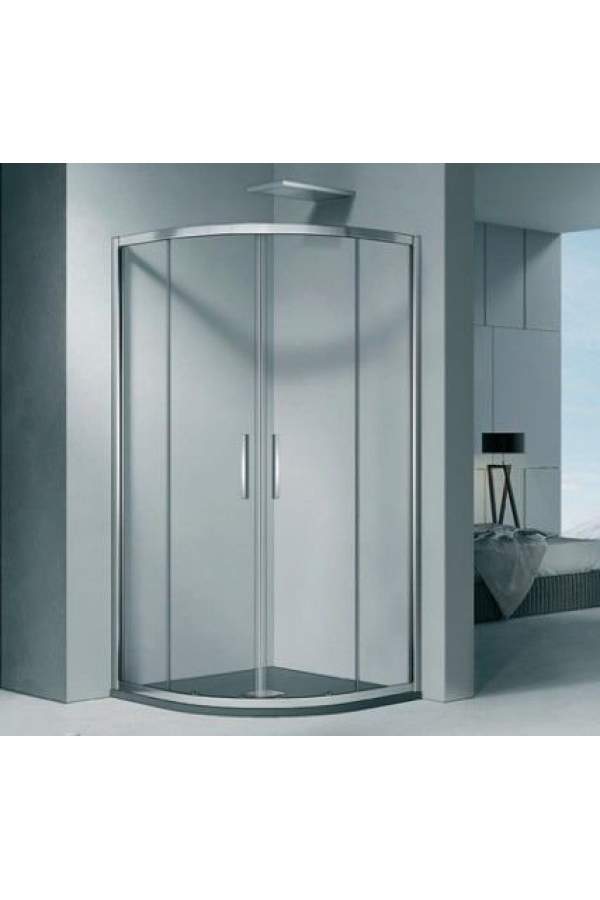 Душевой уголок GoodDoor COFE R-100-C-CH 100x100 прозрачные стекла / профиль хром