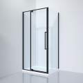 Душевой уголок Black&White Stellar Wind S818 BC 100x80 прозрачные стекла / профиль черный матовый