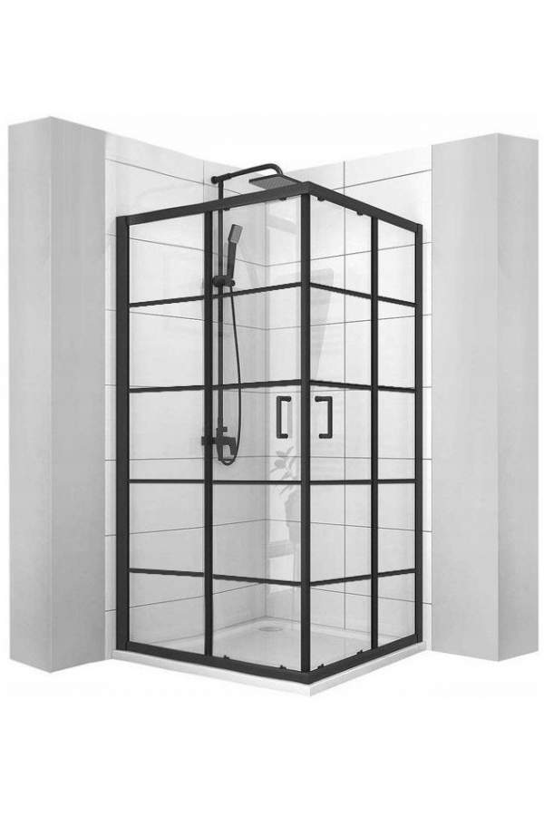 Душевой уголок Calani Delta 80x80 Black CAL-K6520