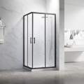 Душевой уголок Veconi Rovigo RV-27B 80x80 прозрачные стекла, профиль черный