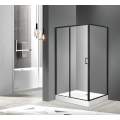Душевой уголок Roxen Caspia 120x80 стекла прозрачные, профиль черный