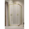 Душевой уголок Radaway Alienta Brushed Light Gold D 80x90 стекла прозрачные, профиль брашированное светлое золото Душевой уголок Radaway Alienta Brushed Light Gold D 80x90 стекла прозрачные, профиль брашированное светлое золото
