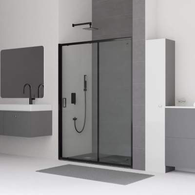 Душевая дверь RGW Classic CL-14B 100x185 прозрачное стекло / черный профиль