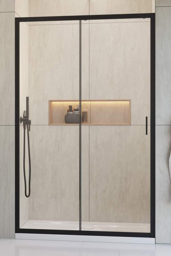 Душевая дверь Radaway Alienta Black DWJ 120 стекло прозрачное