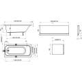 Ванна акриловая Ravak Chrome 170x75