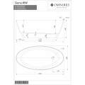 Отдельностоящая ванна Omnires SIENA SIENAWWBP 160x80