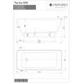 Отдельностоящая ванна Omnires Parma PARMAWWBP 159x70