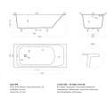 Ванна из искусственного камня Salini Orlanda S-Sense 102012G 180x80 белый глянец