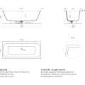 Ванна из искусственного камня Salini Orlanda Axis Kit S-Sense 103311M 190x80 белый матовый
