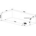 Ванна акриловая BAS Бали 160x70 без каркаса