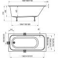 Ванна акриловая Ravak Chrome SLIM 170x75