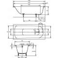 Ванна стальная Kaldewei Saniform Plus 362-1 160x70