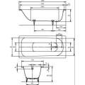 Ванна стальная Kaldewei Saniform Plus 372-1 160x75 с самоочищающимся покрытием