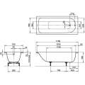 Ванна стальная Kaldewei Eurowa 170x70