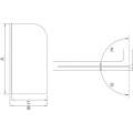 Шторка на ванну GoodDoor SCREEN H-80-C-CH 80x140 стекло прозрачное