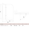 Шторка на ванну GoodDoor SCREEN 2H-100-C-CH 100x140