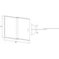 Шторка на ванну GoodDoor SCREEN SL-100-C-B 100x140 черный профиль