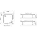 Душевой поддон Ravak Elipso Pro Chrome 80x80