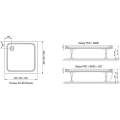 Душевой поддон Ravak Perseus Pro Chrome 90x90