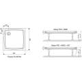 Душевой поддон Ravak Perseus Pro Flat 90x90