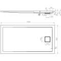 Душевой поддон Salini Capri 150x80 Solix матовый
