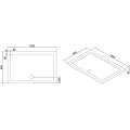 Душевой поддон Black&White Stellar Wind RS-0912 120x90 белый