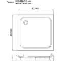 Душевой поддон Veconi Tezeo 90x90 белый